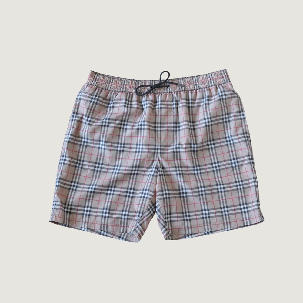 Burberry Swim‎ Shorts Mens Tan Vintage Check Designer Large Trunks